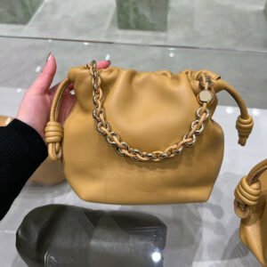 Cowhide Lucky Bag Drawstring Cloud Bag Shoulder Messenger Bag