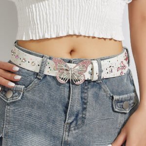 Female Versatile Layered Decorative Rhinestone Belt