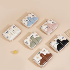 Short Little Bear Cartoon Printed Women's Wallet