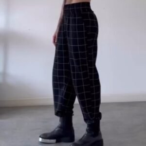 2025 Men's Fashion  Plaid Pants With Apron