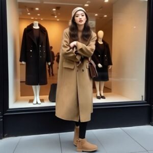 High-grade Double-sided Cashmere Wool Women's Suit Jacket