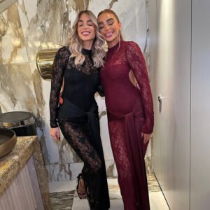 Lace Stitching Round-neck Long-sleeved Dress