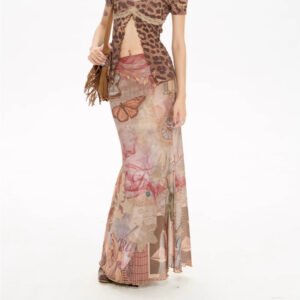 Printing Skirt Women's Summer Fishtail Length Skirt