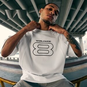 Stitching Sports Embroidery T-shirt American Style Loose Short Sleeve