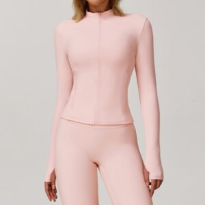 Long-sleeve Zipper Quick-drying Yoga Jacket Sports Workout Clothes